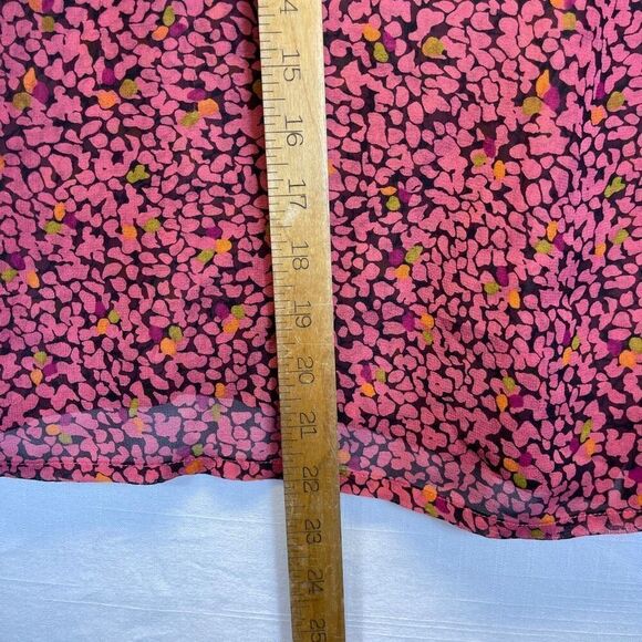 Whistles Multicolor Long Sleeve Floral Classic Balloon Sleeve Blouse Top Size 4 - Picture 6 of 7